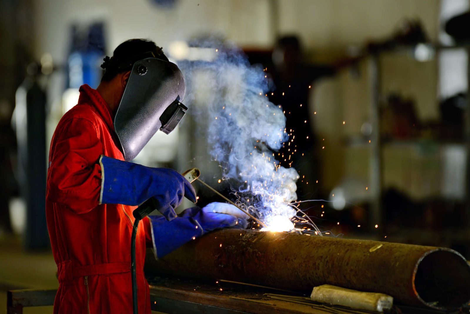 Welder engineer workshop