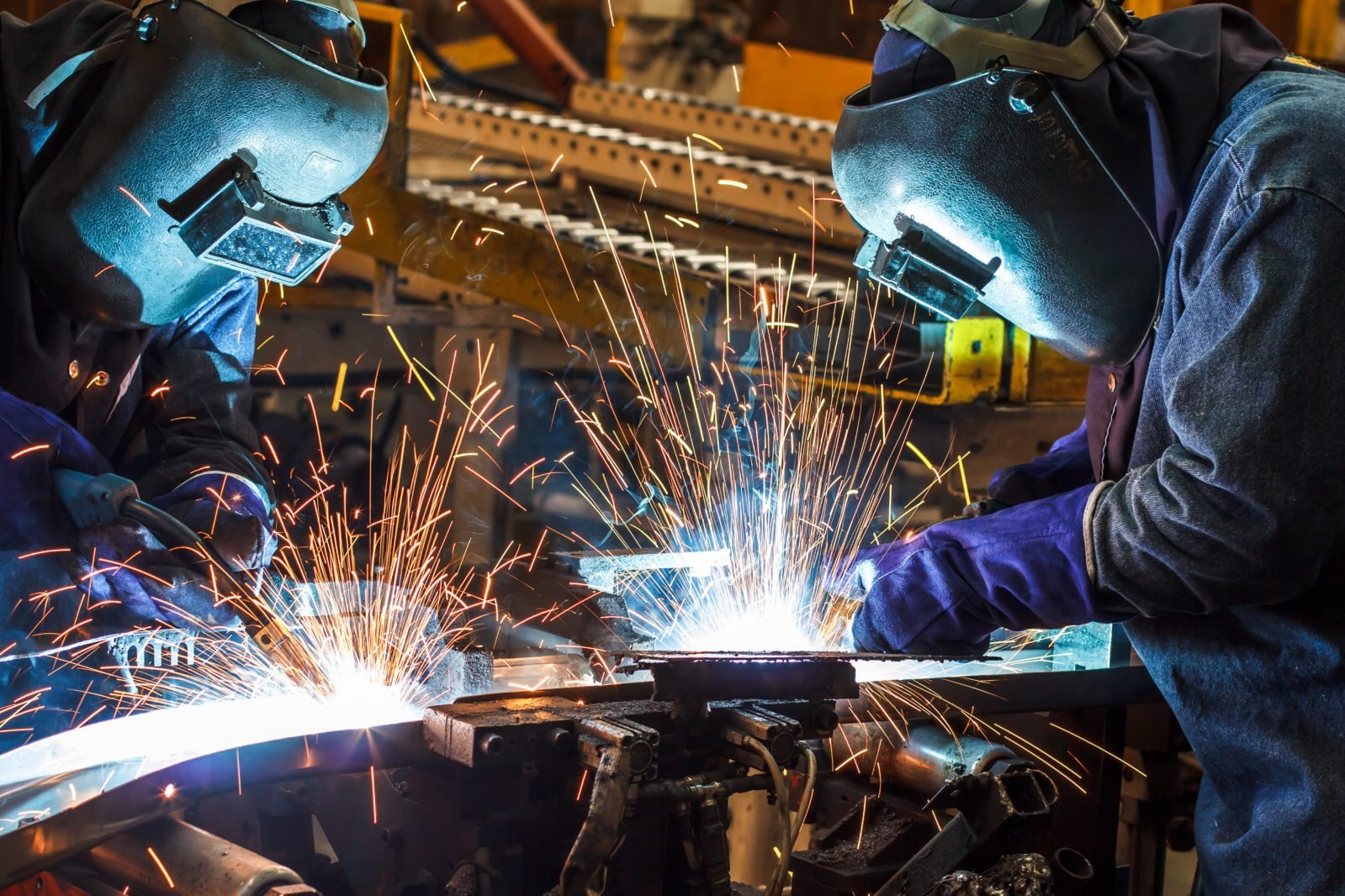 Welding with sparks